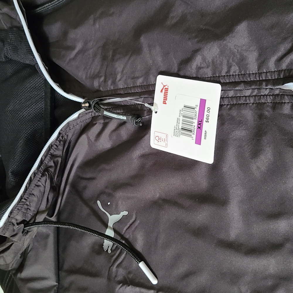 Puma Black Windbreaker Jacket